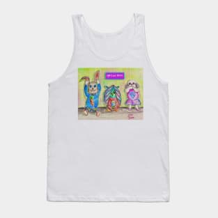 Hear no evil. See no evil. Speak no evil. Tank Top